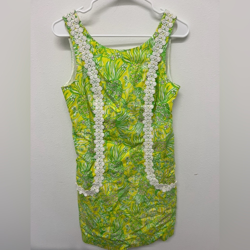 Lilly Pulitzer Liz Shift Dress Size 6 Crazy Cat House VINTAGE Retail $198 Preppy